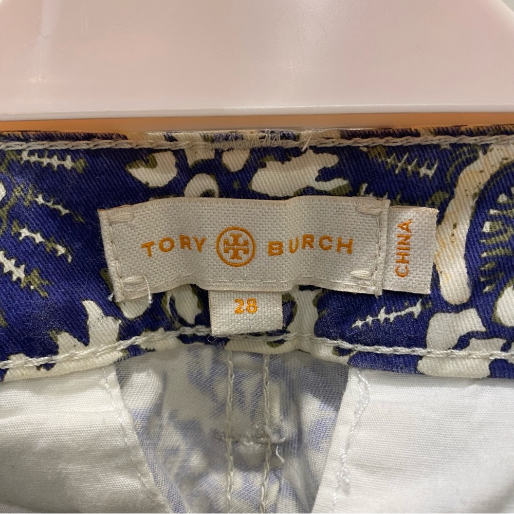 Tory Burch Izzy Printed Crop Skinny Jeans - Picture 3 of 7